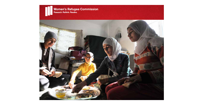 The Women's Refugee Commission released her review "Unpacking Gender - The Humanitarian Response to the Syria Refugee Crisis in Jordan"