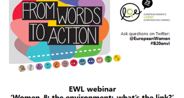 Inspiring EWL webinar on ‘Women and the environment : what's the link?', 19 June 2015