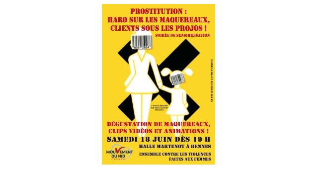 News from France: festive evening to talk about pimps and prostitute-users in Rennes, 18 June 2011