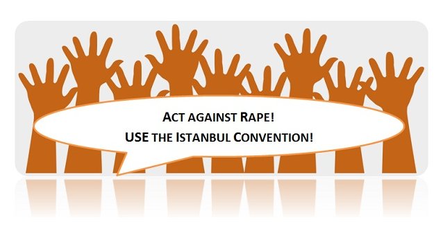 Successful mobilisation of EWL members across Europe: Act against rape! Promote the Istanbul Convention!