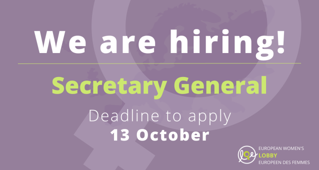 We are hiring a Secretary General!
