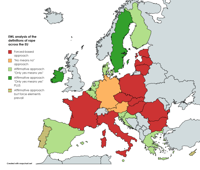 EWL analysis of the definitions of rape across the EU 5 