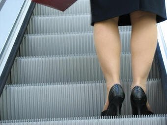 business woman s legs