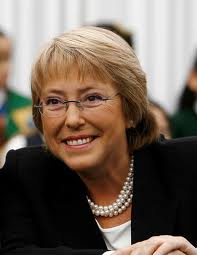 bachelet smiling bachelet smiling