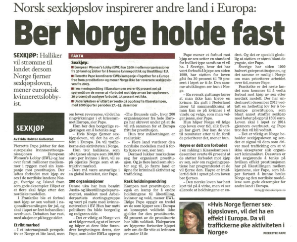 article klassekampen ewl january 2014 small