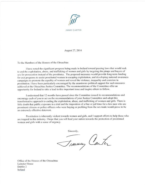 lettre jimmy carter to irish parliament sept 2014 lettre jimmy carter to irish parliament sept 2014