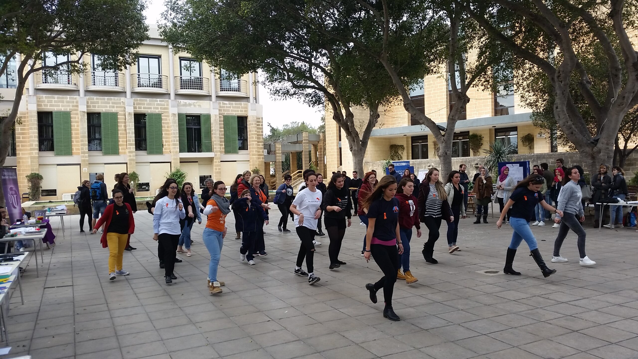 Maltese dancing for One Billion Rising