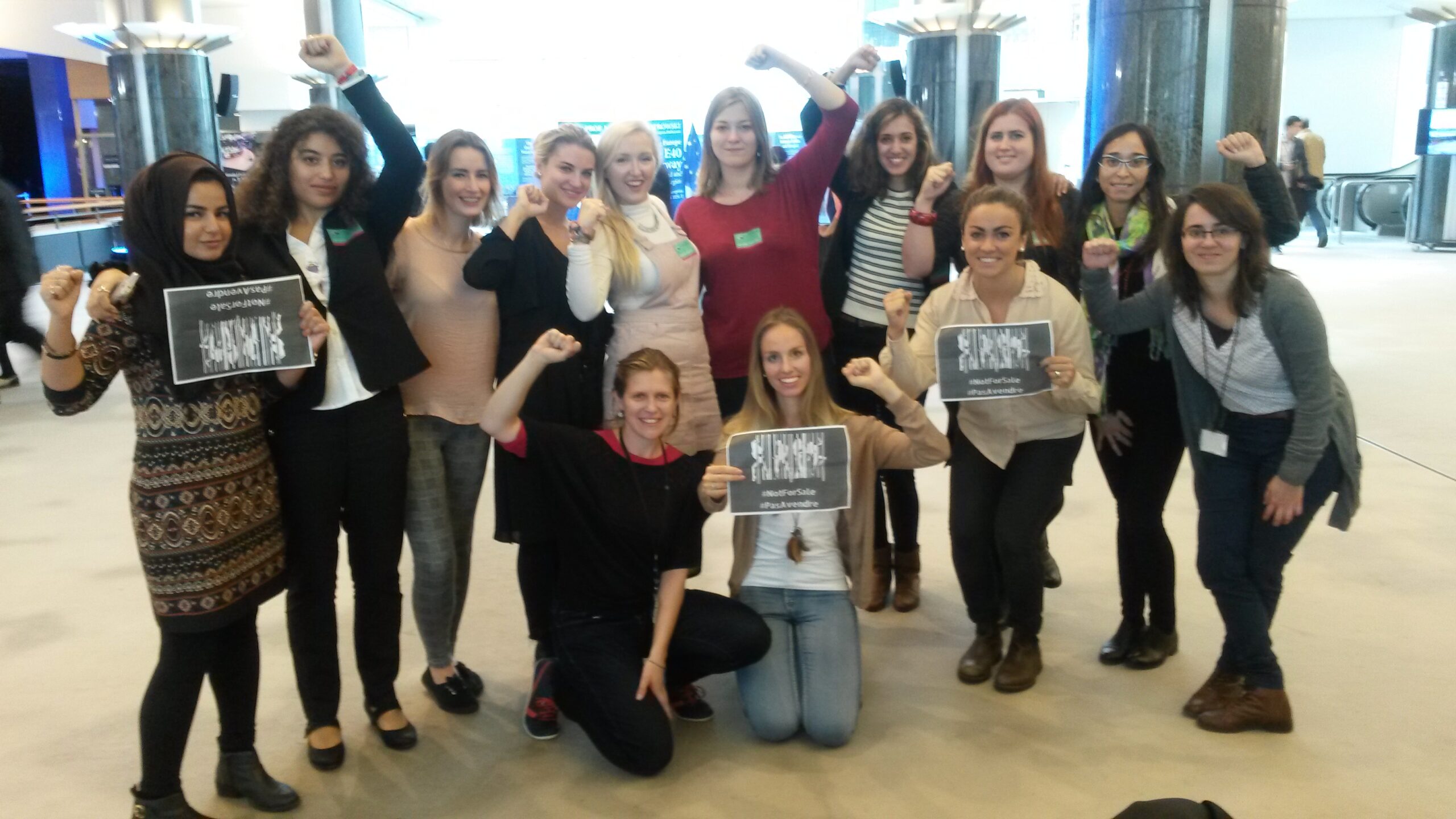 group photo Youth4Abolition in EP