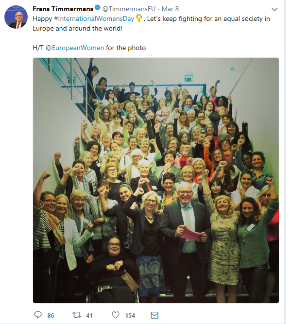 FVP of the EC on Women's Day, picture of last year's General Assembly